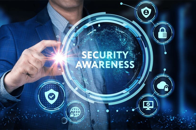 Corporate business manager undergoing dynamic security awareness phishing mock run simulations