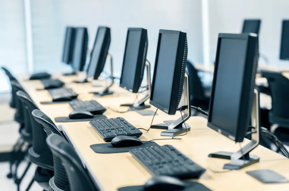 Corporate office hardware operations layout setup